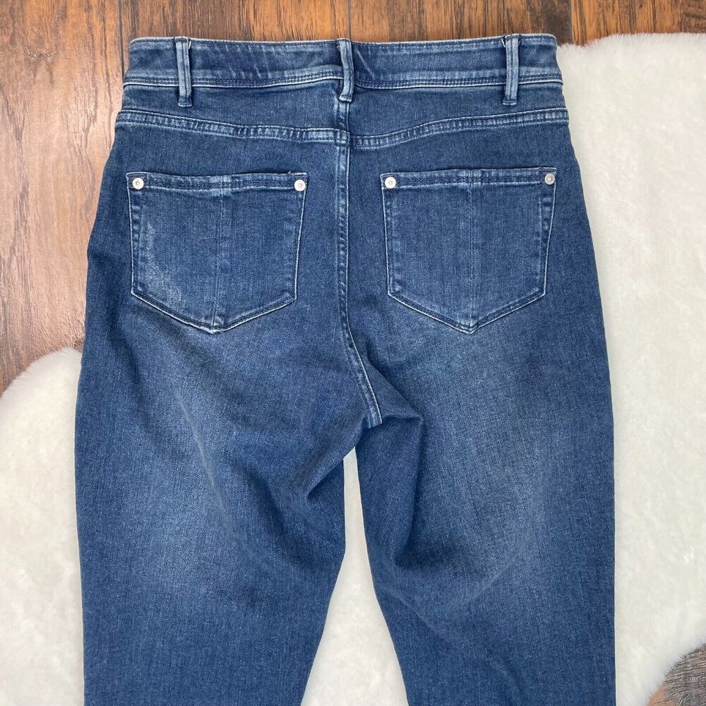 J. Jill Jeans 4T Kick-Flare Ankle Mecium Wash Stretch 4 Tall Mid-Rise Women's - Picture 5 of 12